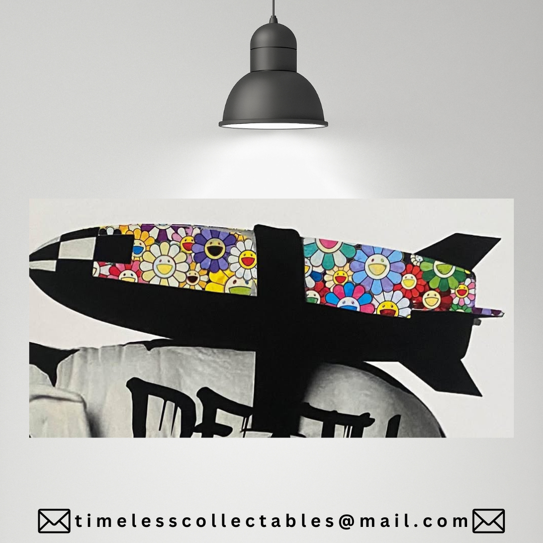 DEATH NYC Original Artist Proof Signed,Banksy Elephants In War Bomb
