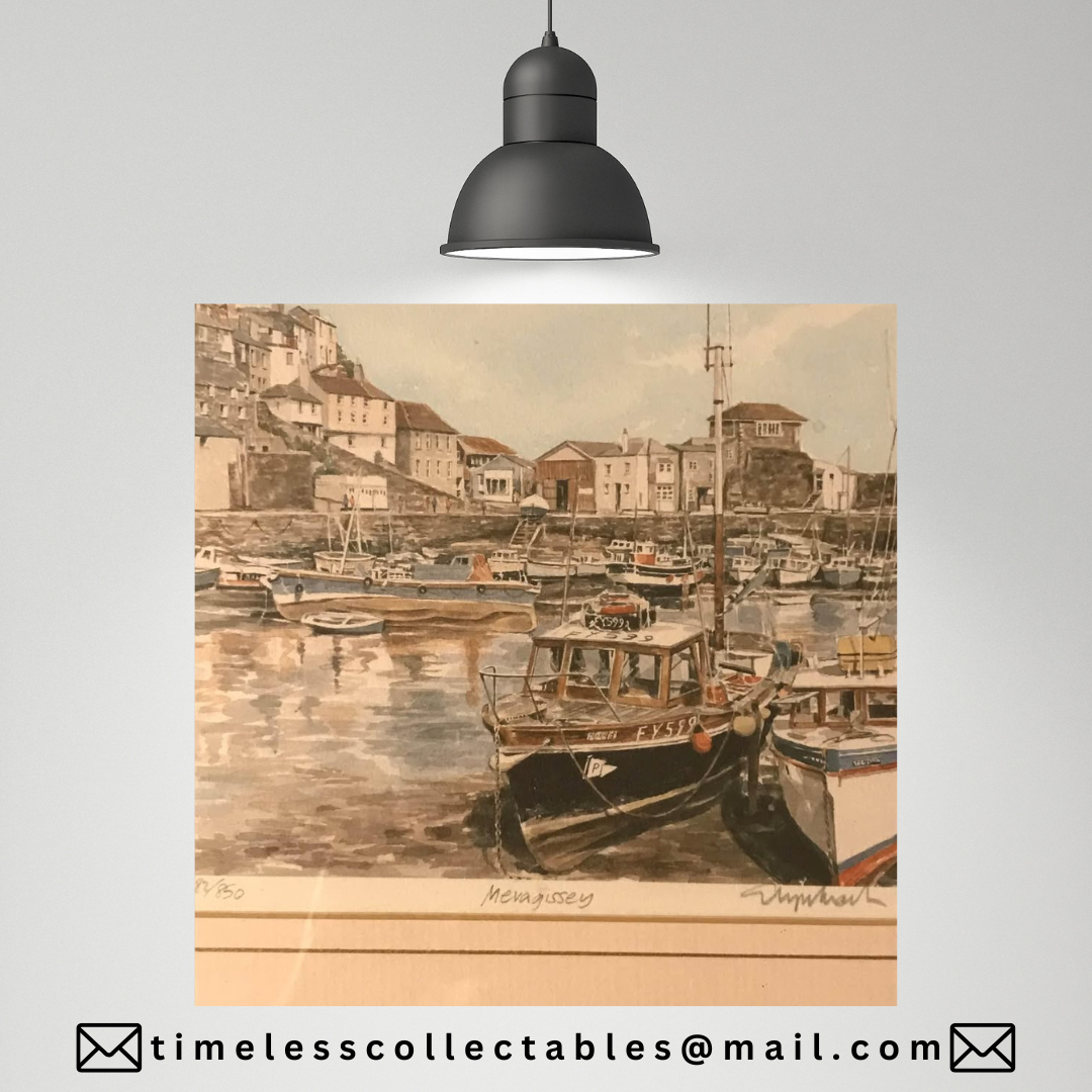 Mevagissey Watercolor Print By Glyn Martin