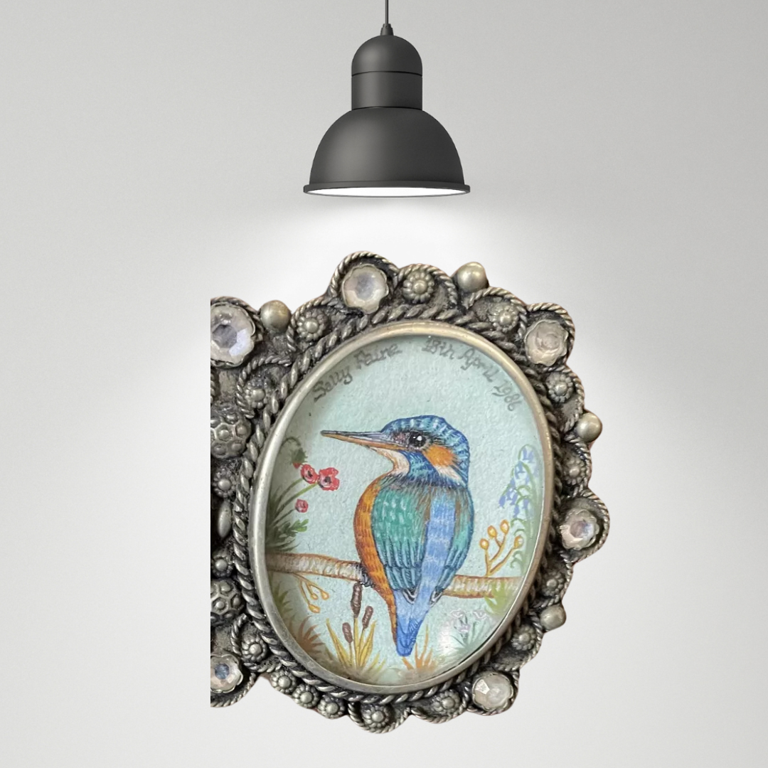 Vintage Hand-Drawn Kingfishers