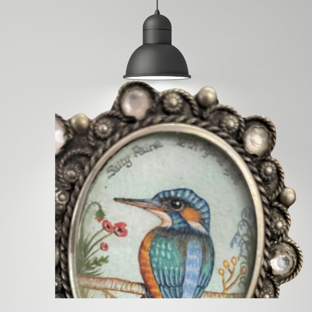 Vintage Hand-Drawn Kingfishers