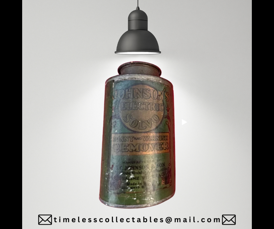 Antique Johnson's Electric Solvo Paint Remover tTn