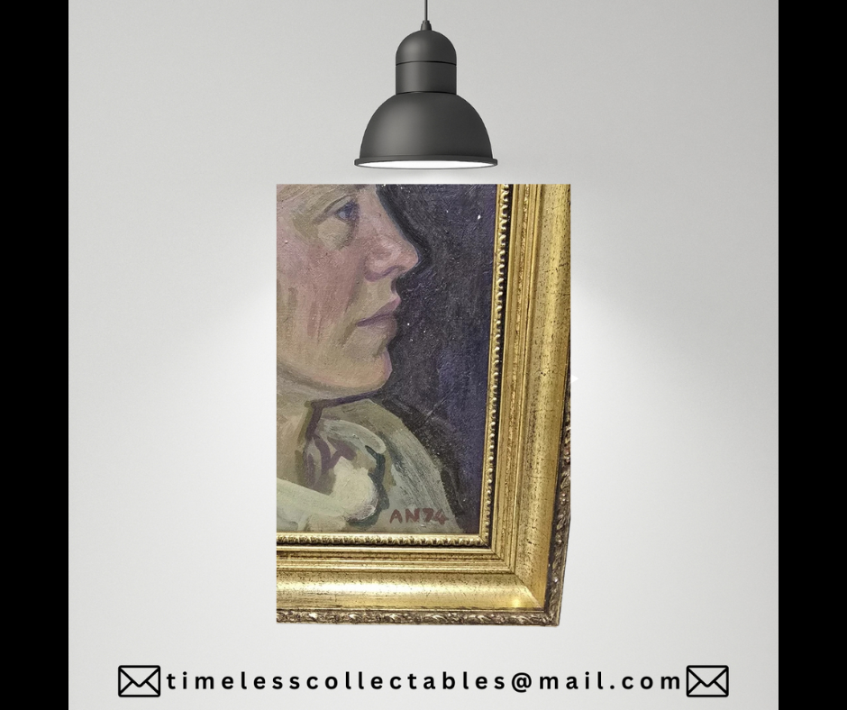 Vintage Original Female Painting