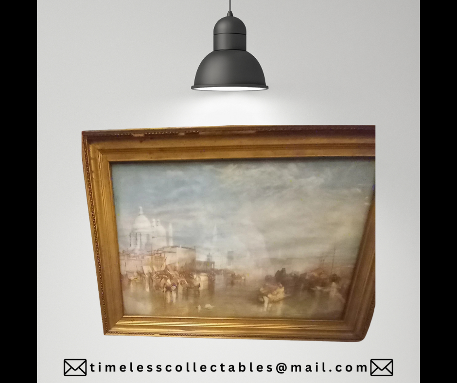 Antique Framed Italy Venice Painting