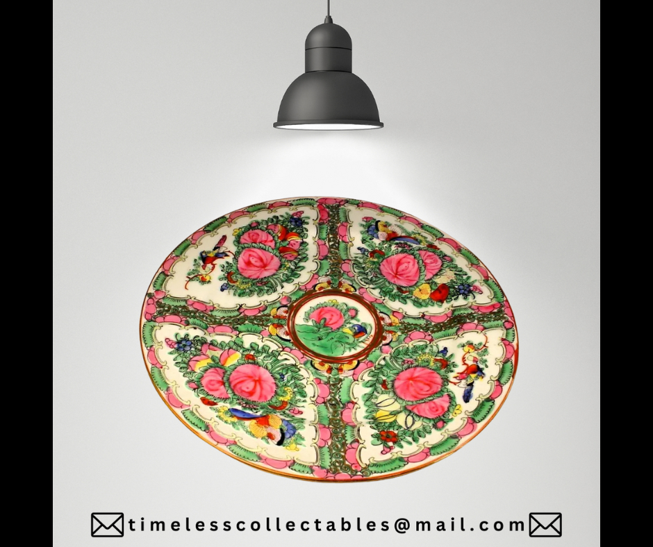 Chinese Famille Rose Large Plate