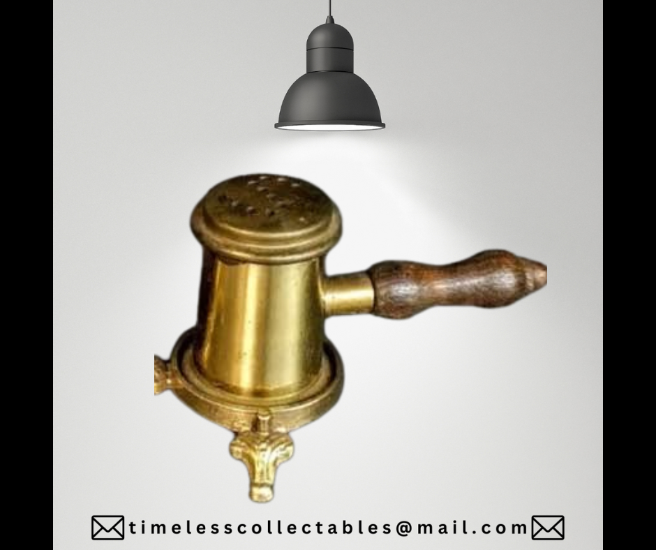 Vintage Brass Salt And Pepper Shakers