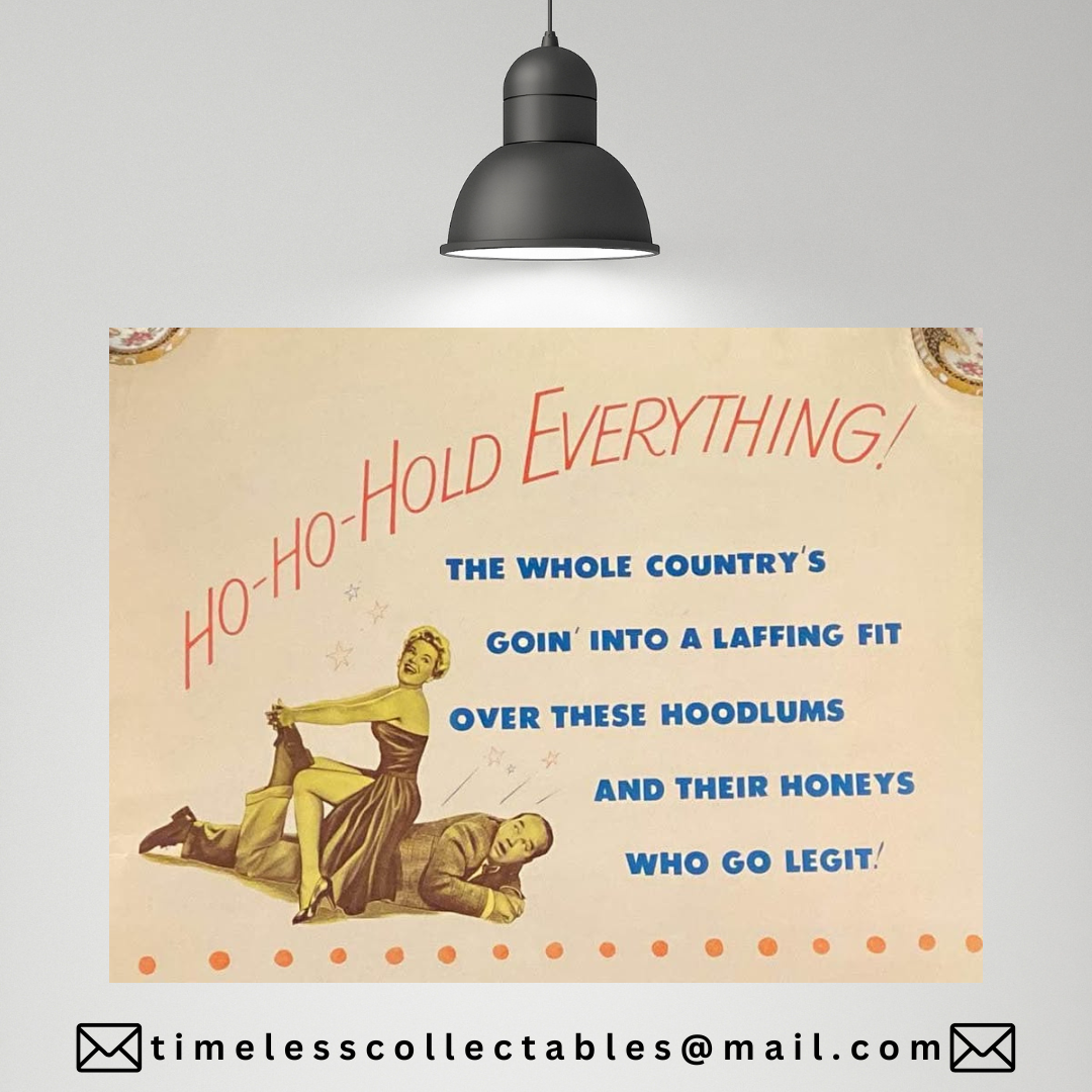 Vintage Stop, You're Killing Me Large Poster Warner Brothers 1952