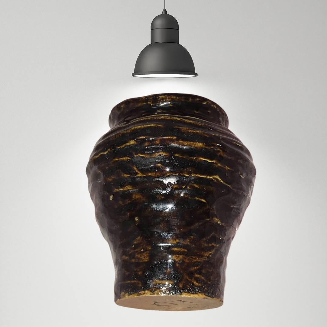 Vintage Signed Germany Brown Vase