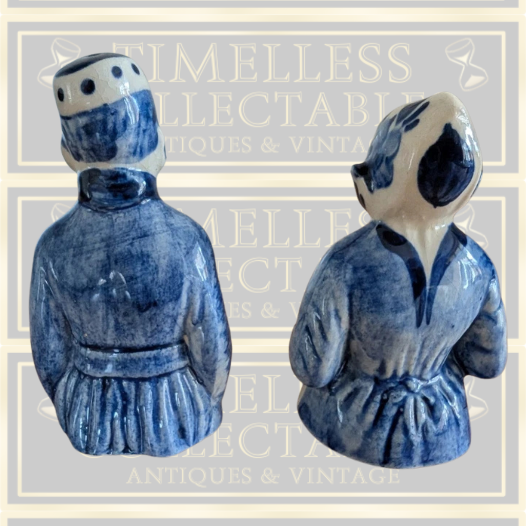 Vintage Delft Blue Salt & Pepper Shakers