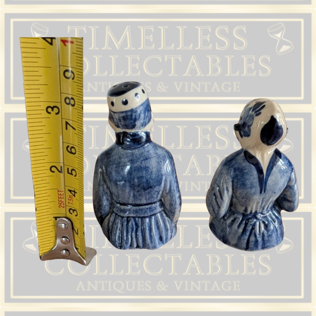 Vintage Delft Blue Salt & Pepper Shakers