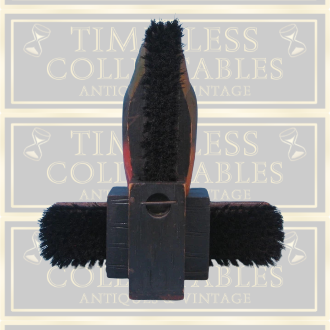 Vintage Hat & Coat Wall Hanging Brush Set