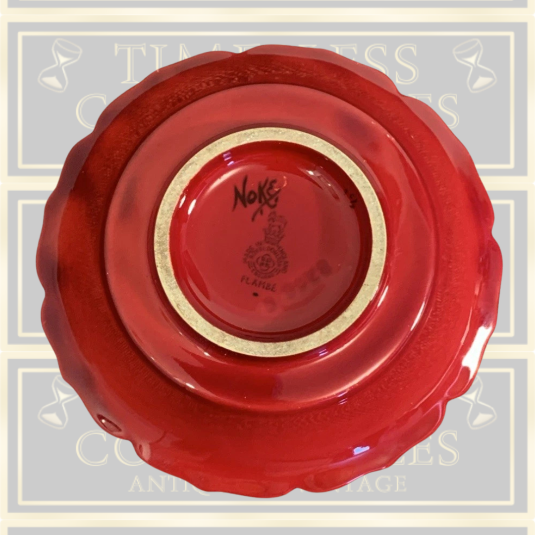 Vintage Royal Doulton Flambe Bowl Signed
