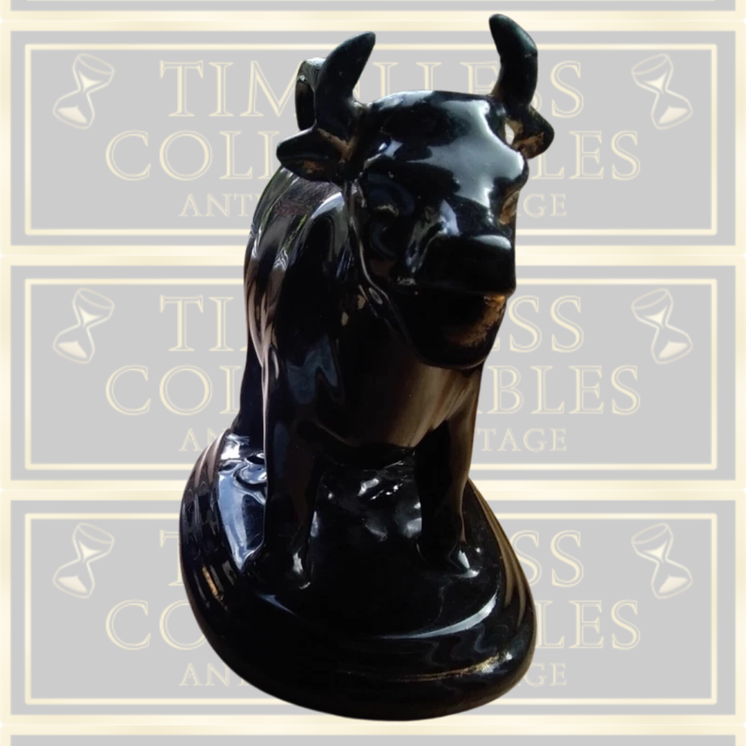 Antique Staffordshire Black Cow Creamer