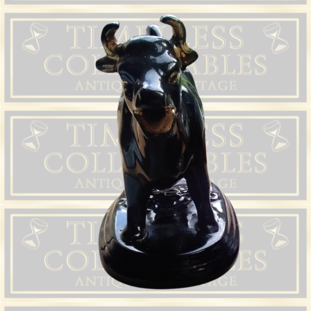 Antique Staffordshire Black Cow Creamer
