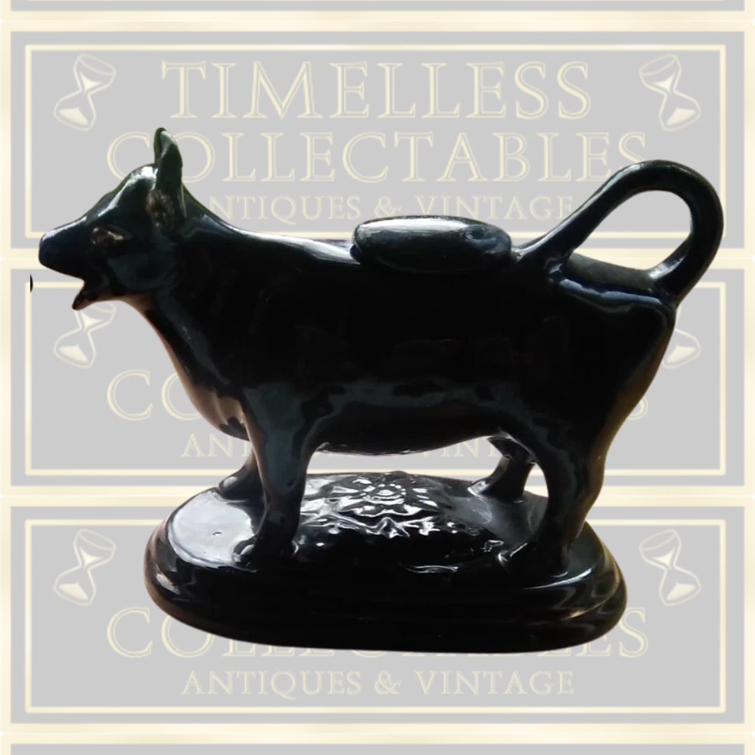 Antique Staffordshire Black Cow Creamer