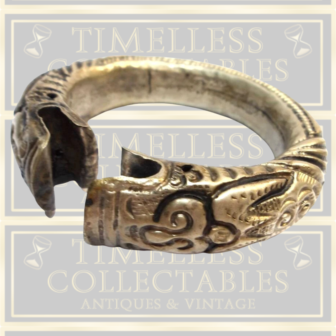 Antique Chinese Dragon Rattle Wedding Bangle