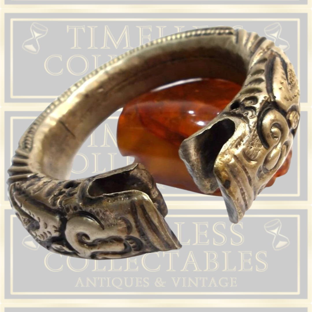 Antique Chinese Dragon Rattle Wedding Bangle