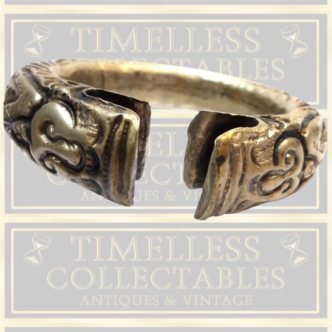 Antique Chinese Dragon Rattle Wedding Bangle