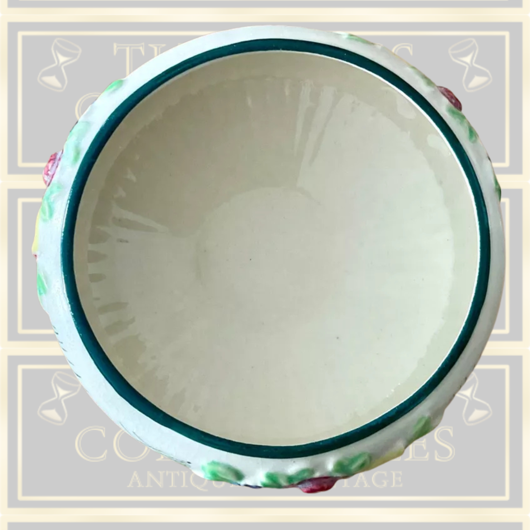 Vintage Porcelain Pedestal Cherub Bowl