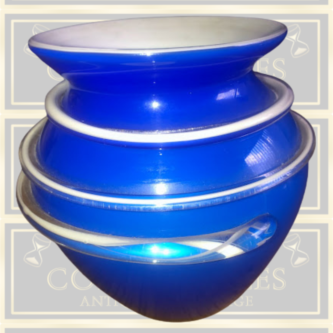 Vintage Murano Glass Vase By Gaetano Mazzucato
