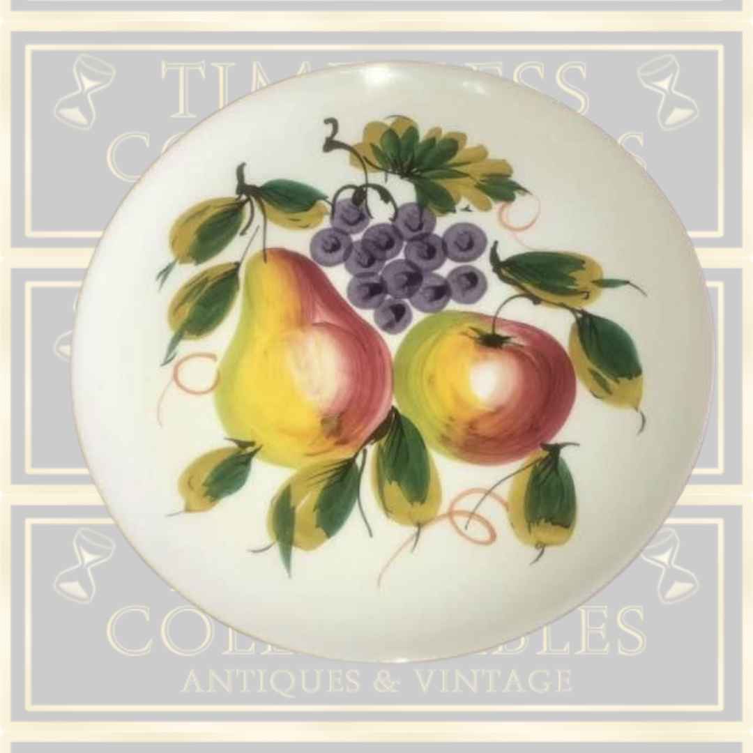 Vintage Italian Hand Painted Fruit Plate