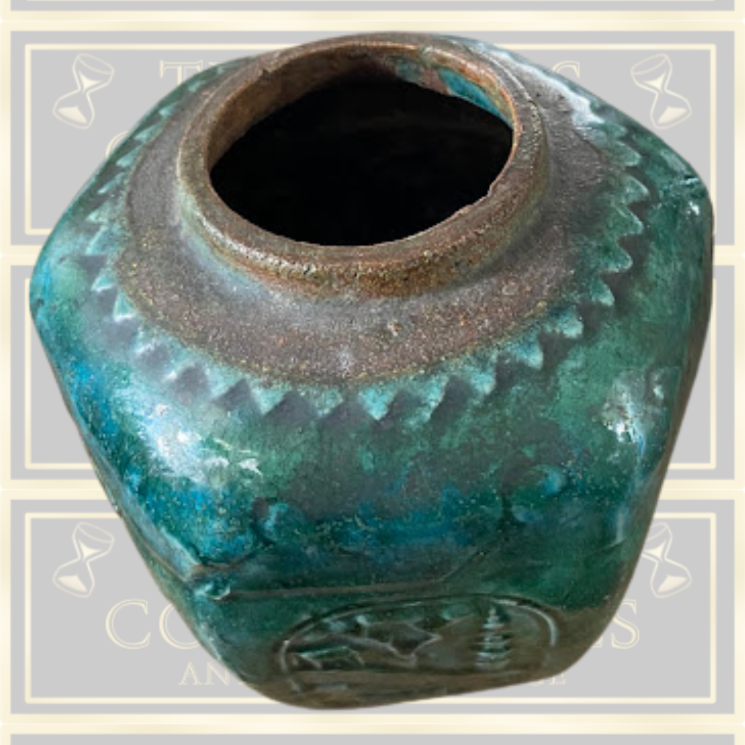 Antique Tibor China Pottery Jar