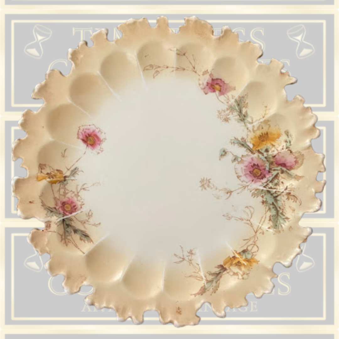 Antique Doulton Burslem Hand Painted Floral Plate