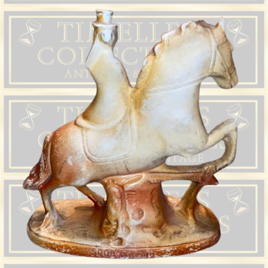Antique Pair Victorian English equestrian Seaside Souvenirs