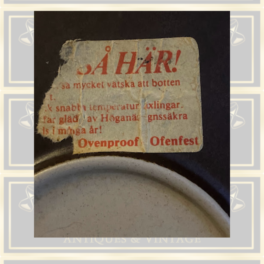 Vintage Höganäs Keramik Large Swedish Brown Stoneware Oven Dish