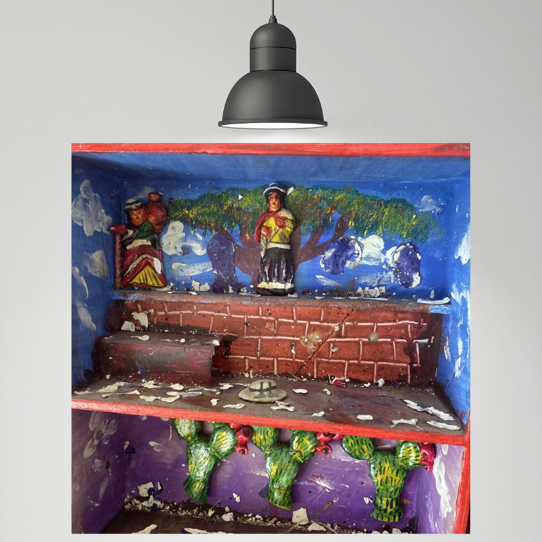 Antique Retablo Diorama Shadowbox