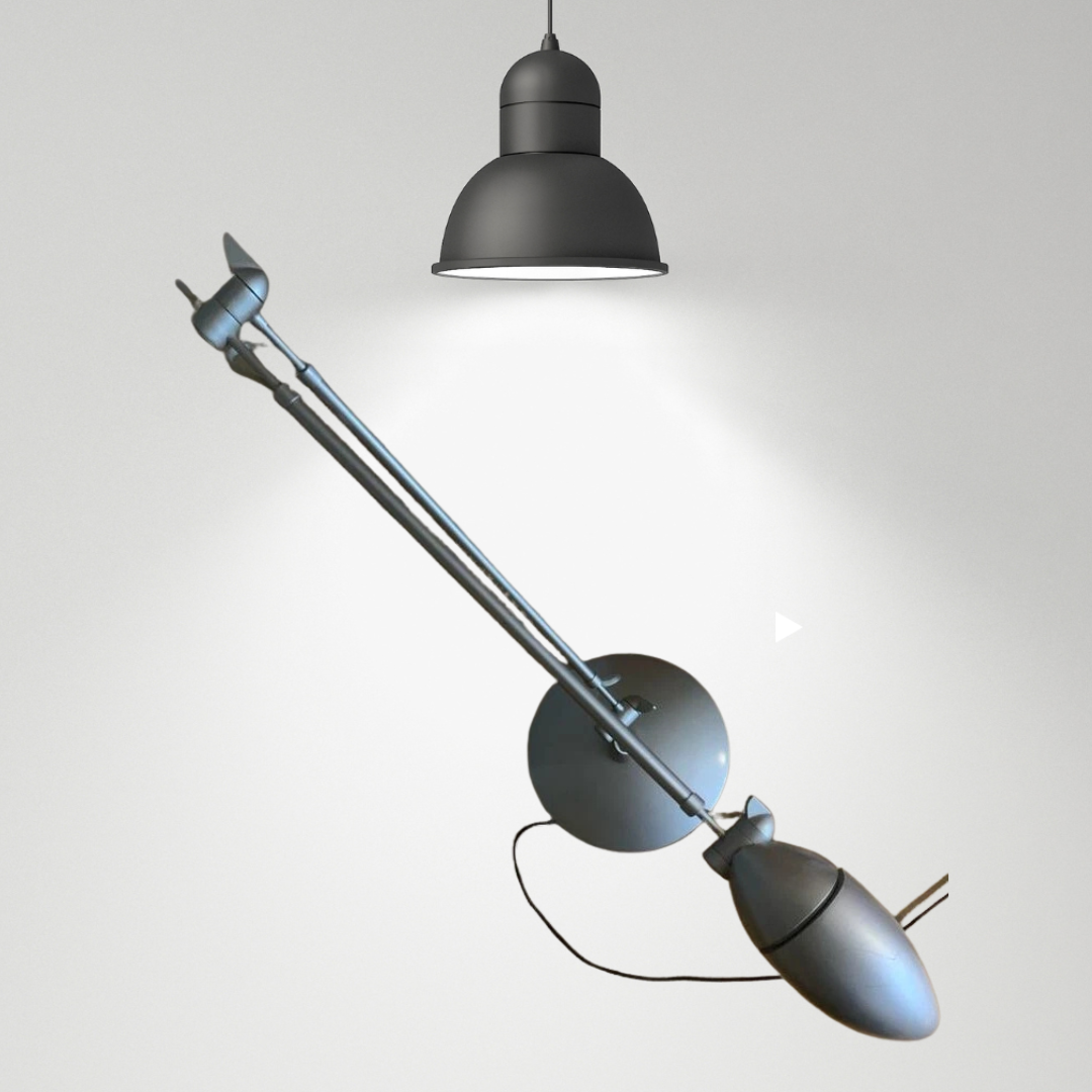 A Pair Of Vintage Adjustable Desk Lamps