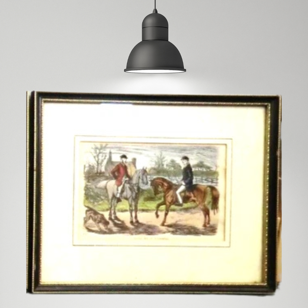Three Antique " John Leech " Lithographs