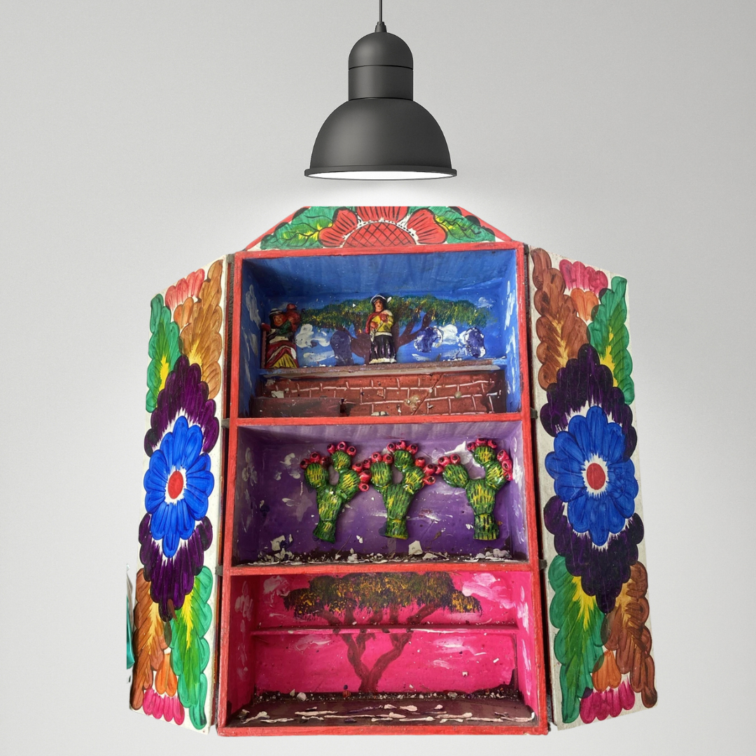 Antique Retablo Diorama Shadowbox