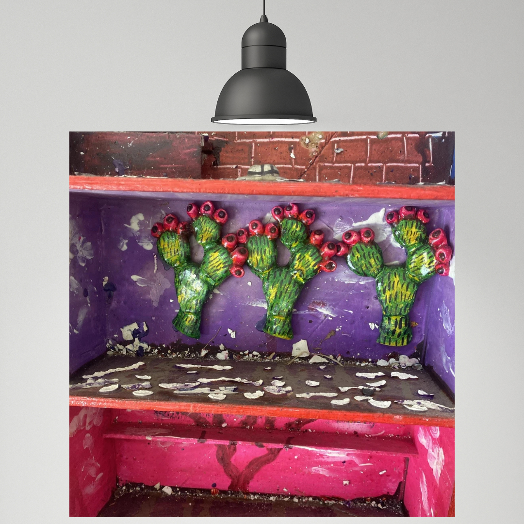 Antique Retablo Diorama Shadowbox