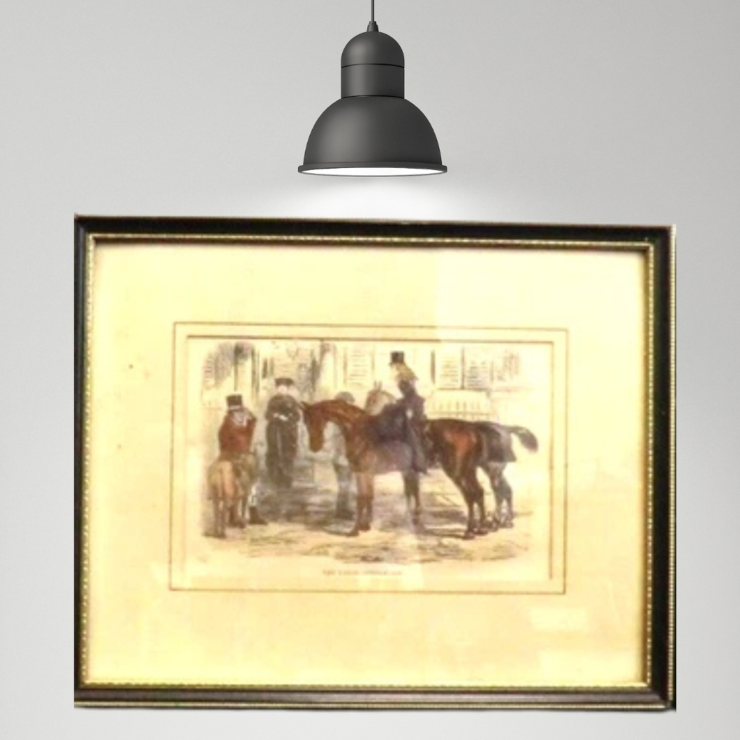Three Antique " John Leech " Lithographs
