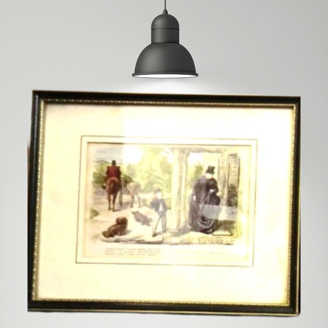 Three Antique " John Leech " Lithographs