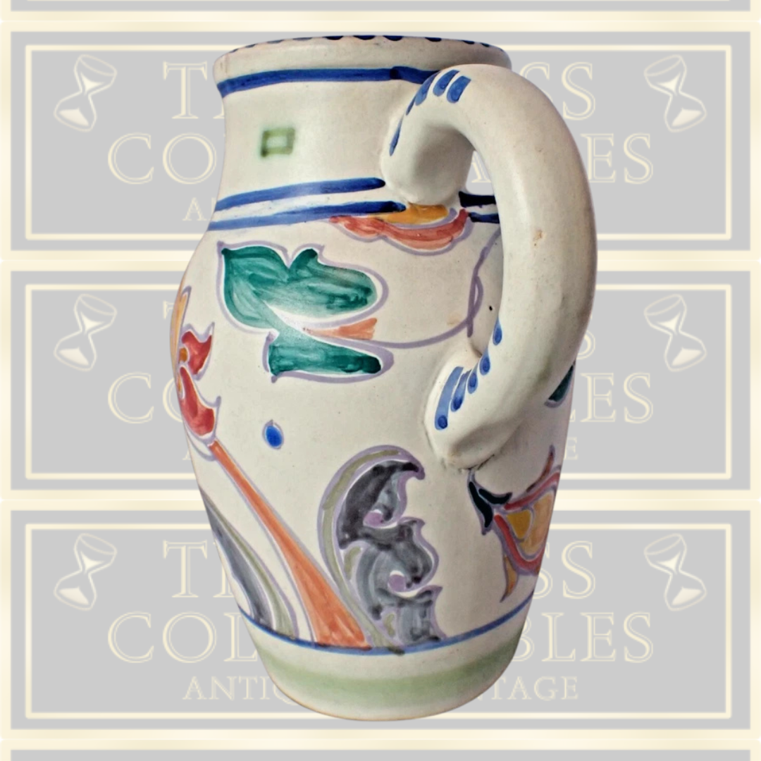 Antique Large Art Deco Honiton Pottery Jug