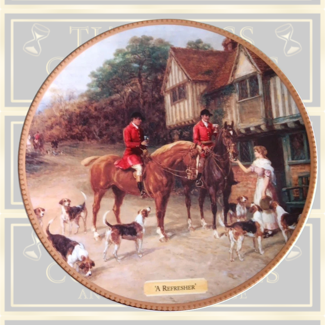 Four Royal Doulton Ltd Edition The Hunter's Call Collection Plates