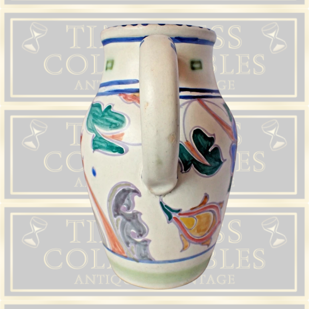 Antique Large Art Deco Honiton Pottery Jug