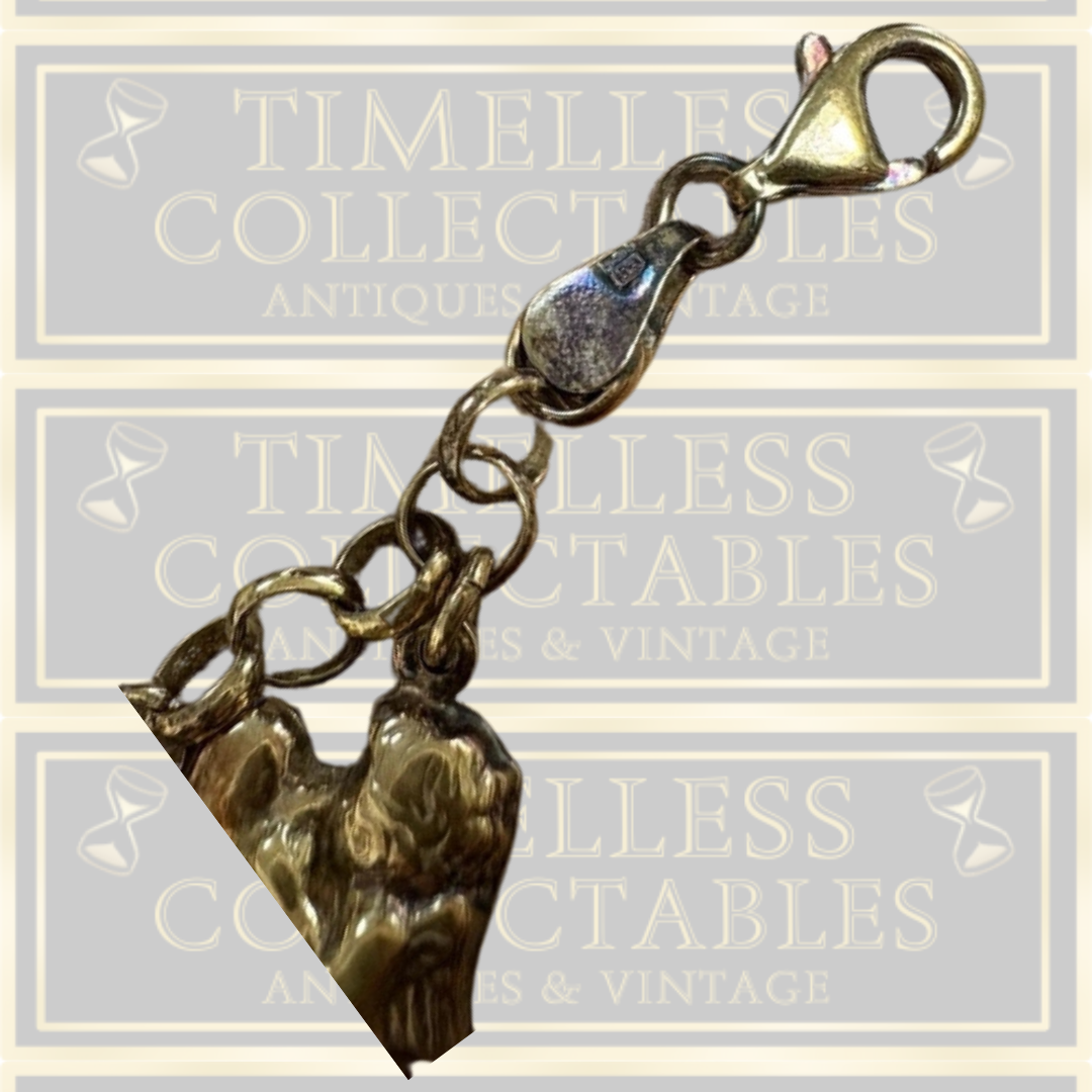 Vintage 925 Stamped Silver Charm Bracelet