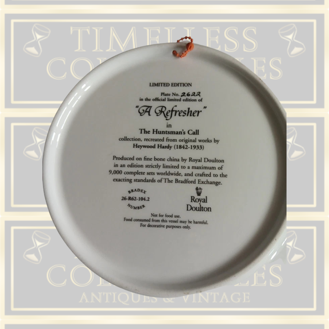 Four Royal Doulton Ltd Edition The Hunter's Call Collection Plates