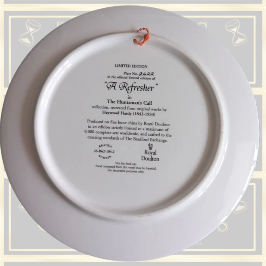 Four Royal Doulton Ltd Edition The Hunter's Call Collection Plates