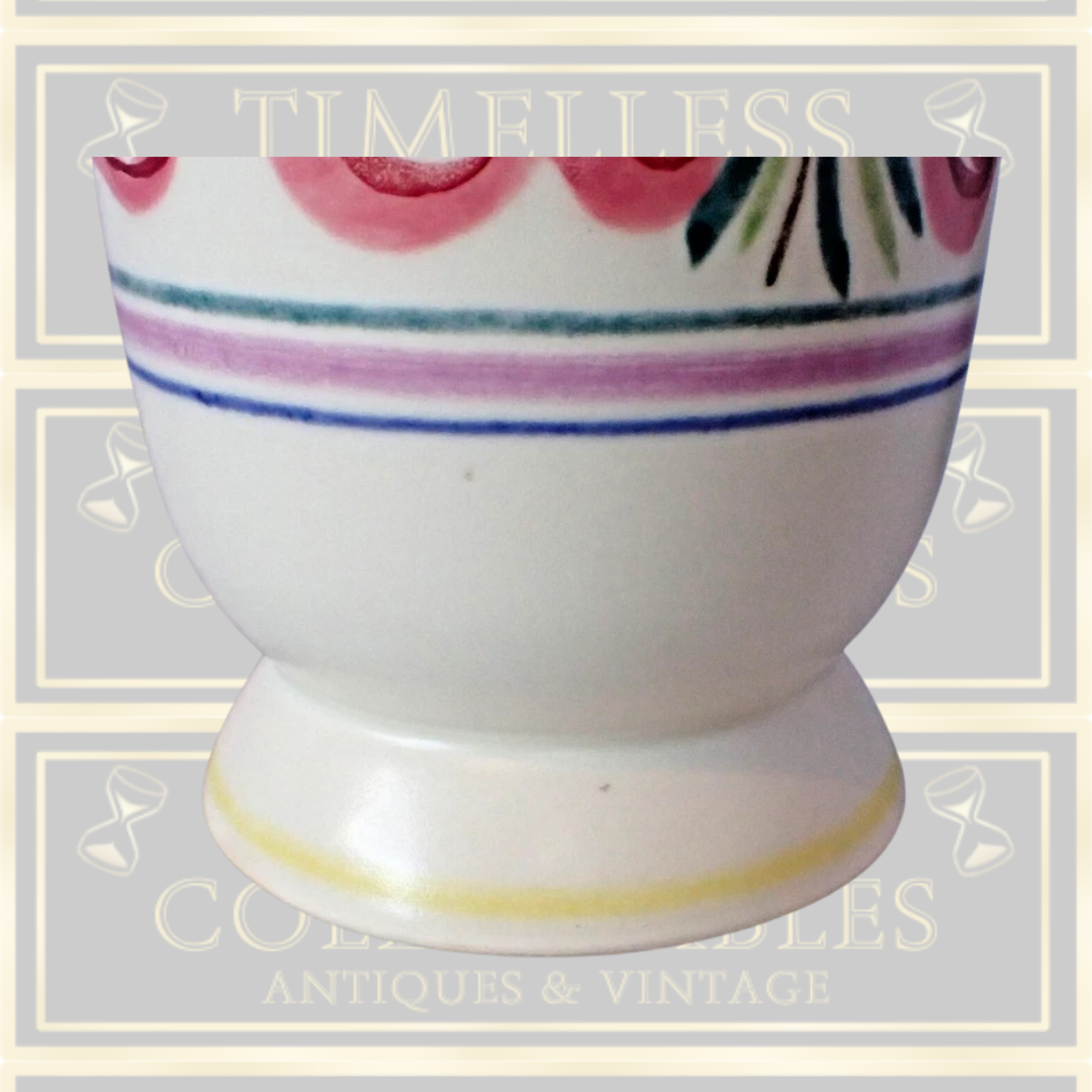 Vintage Large Poole Pottery Cockatoo Pattern Vase