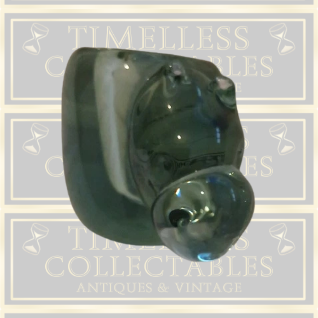 Vintage Hippopotamus Glass Paperweight