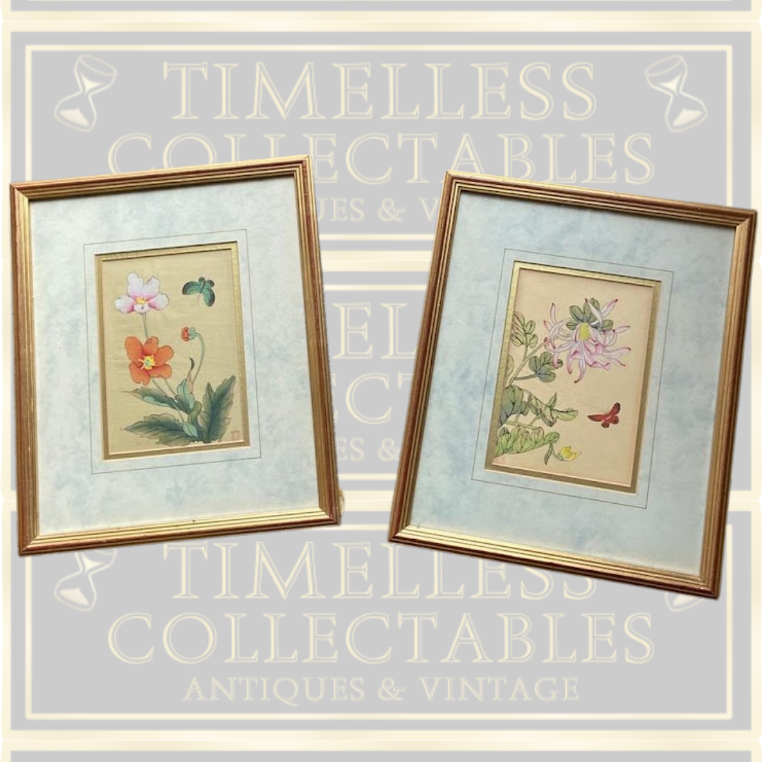Pair Framed Chinese Antique Paintings