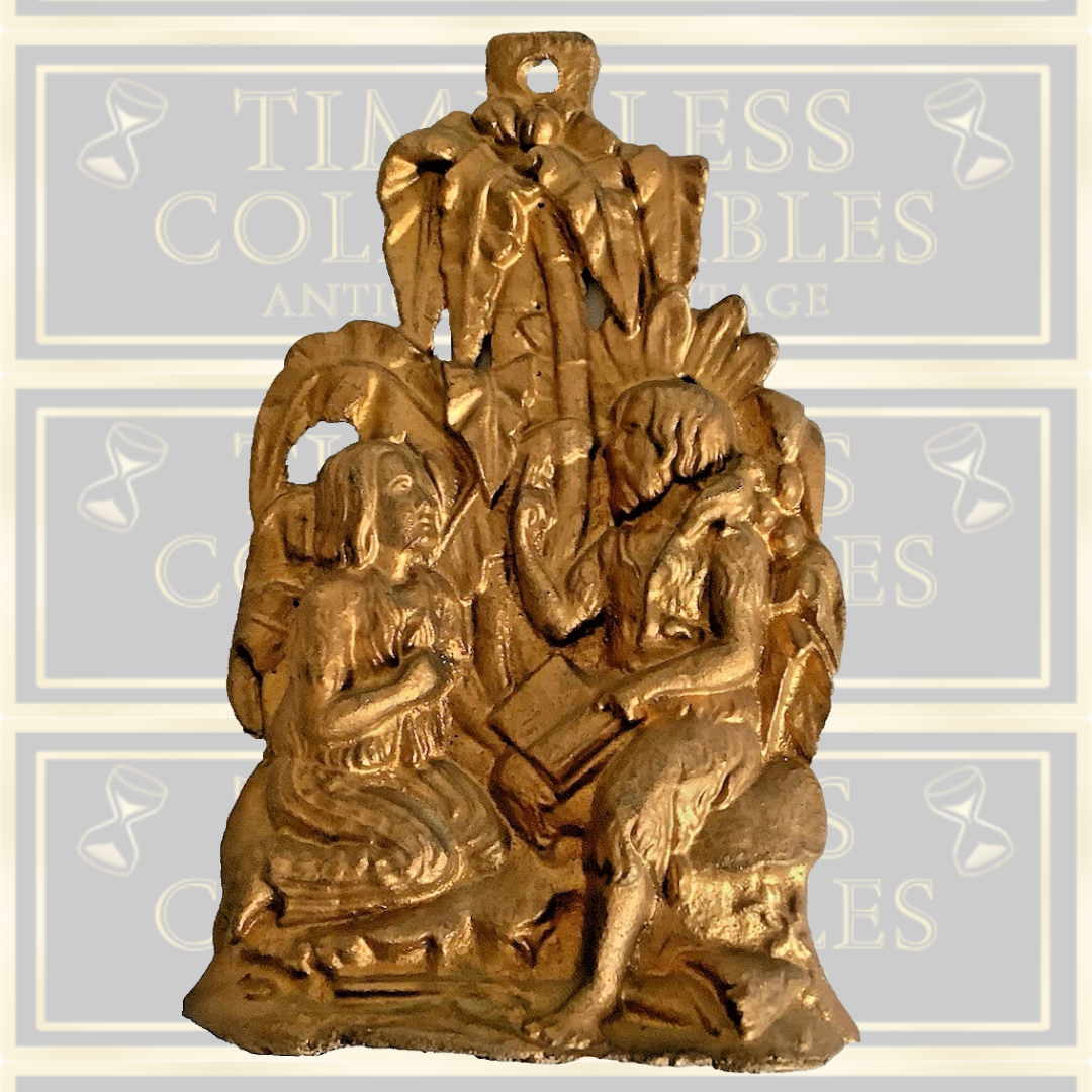 Architectural Salvage Girandole Brass Gilt Robinson Crusoe Friday c1850's