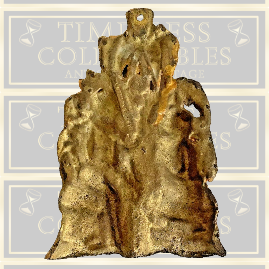 Architectural Salvage Girandole Brass Gilt Robinson Crusoe Friday c1850's
