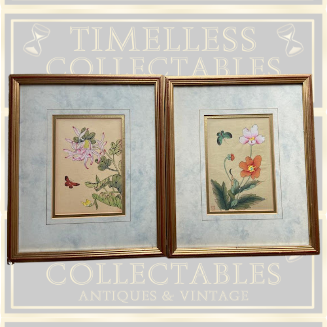 Pair Framed Chinese Antique Paintings