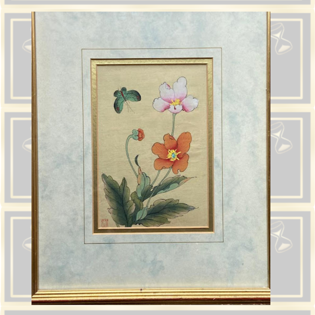 Pair Framed Chinese Antique Paintings