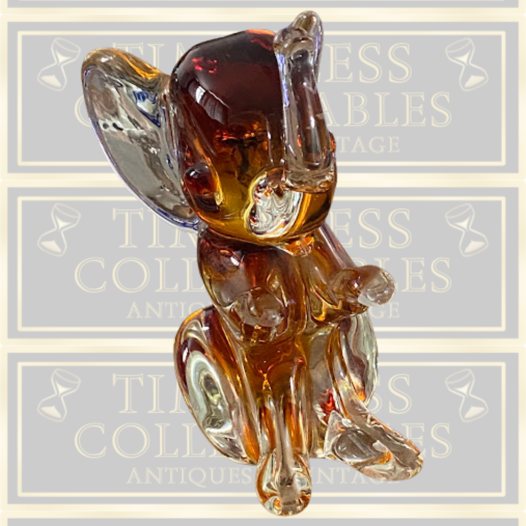 Large 1950s Hand Blown Murano Elephant