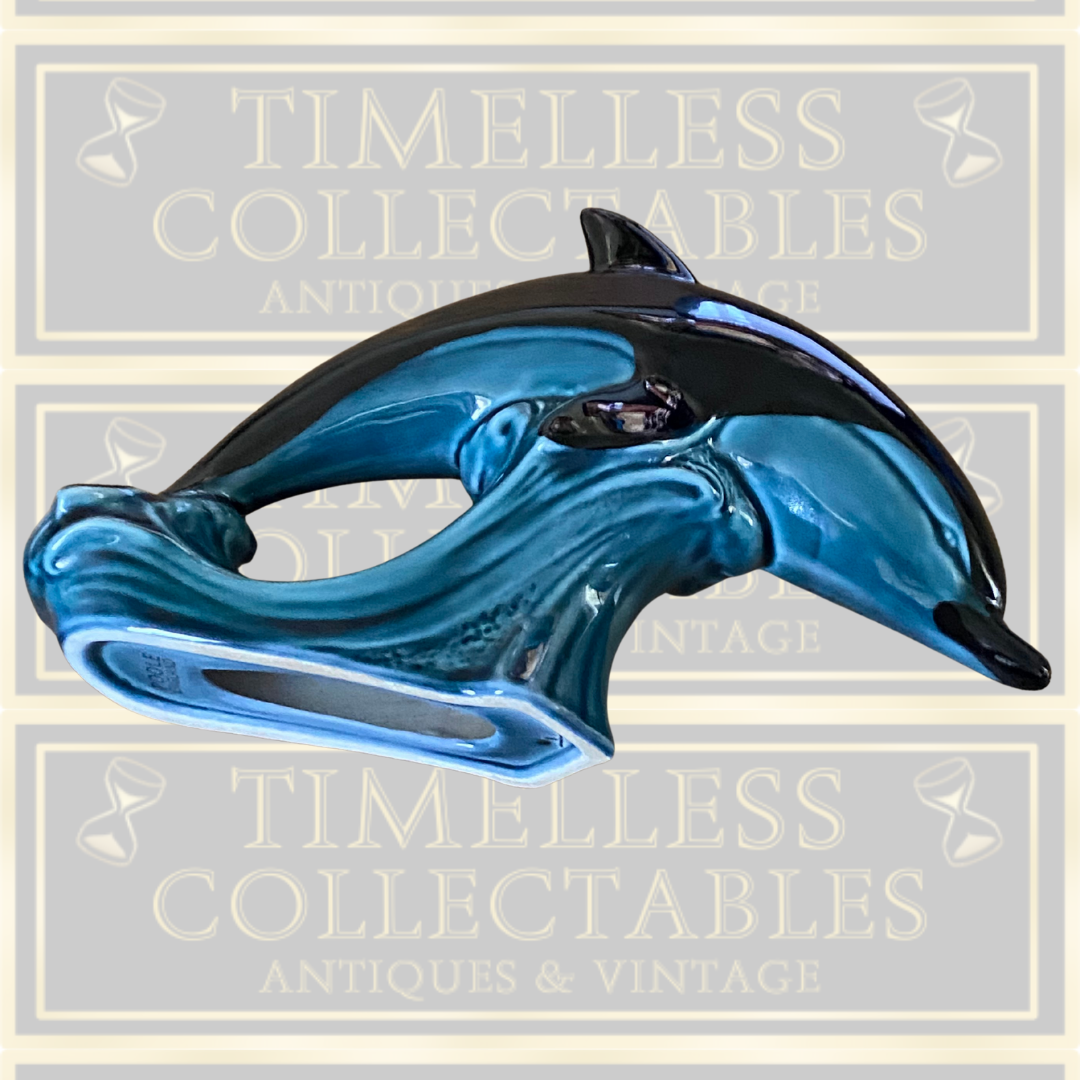 Poole Pottery Blue Leaping Dolphin